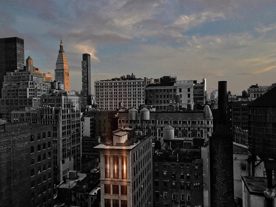 NYC Rooftop Skyline Photograph by Carol Whaley Addassi