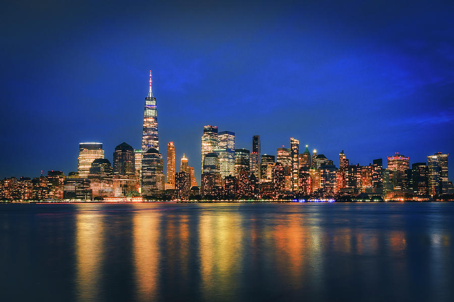 NYC Skyline Feeling Blue Photograph by Peter D'Amore - Fine Art America