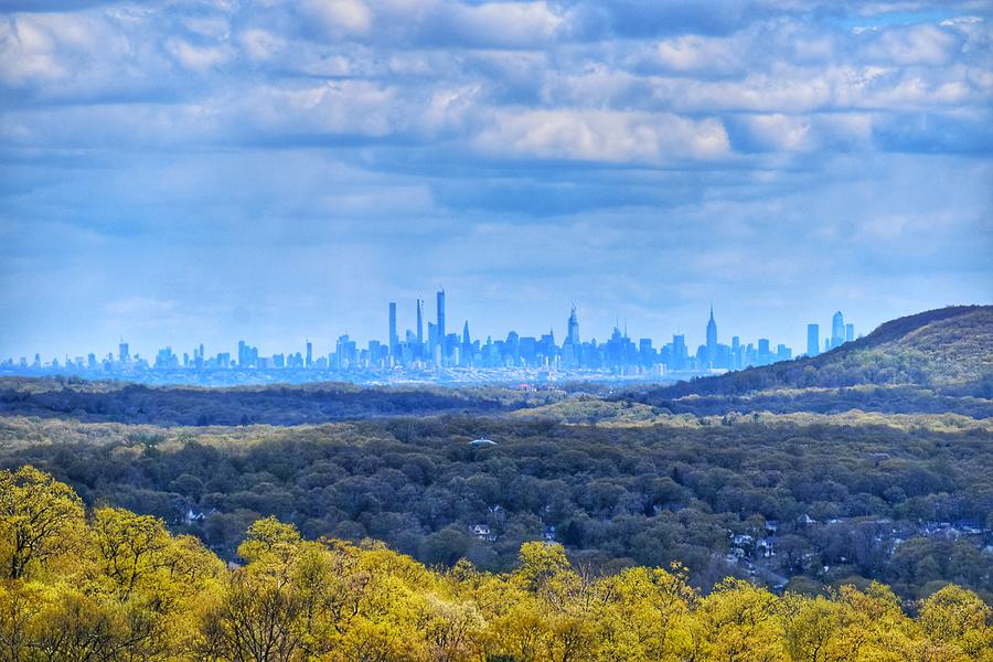 NYC Skyline from Ramapo Photograph by Jason Przewoznik - Pixels