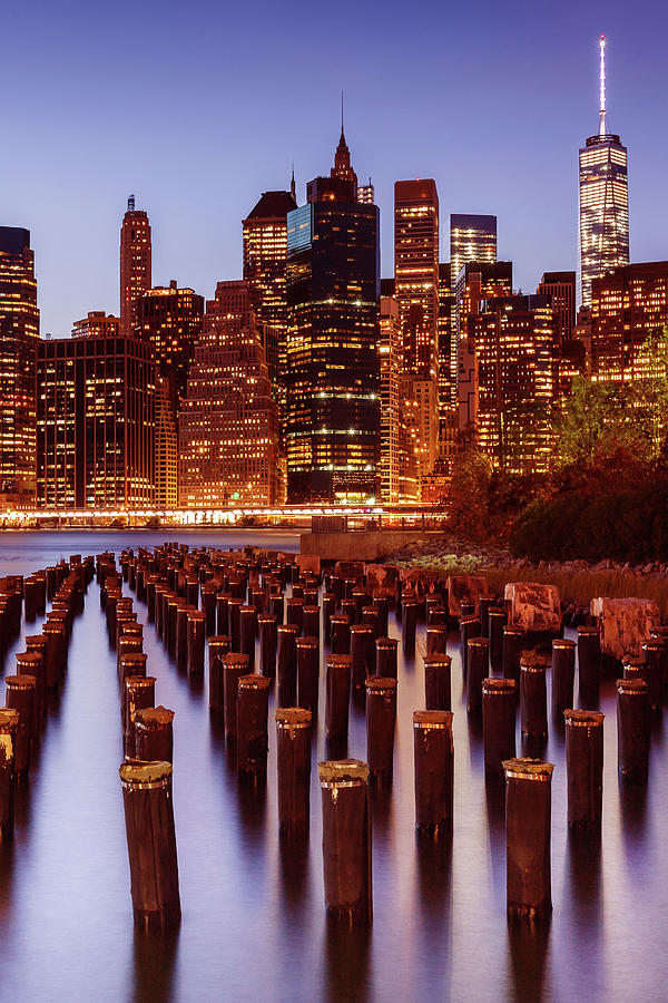 NYC Skyline - Twilight   Photograph by Laura Fasulo
