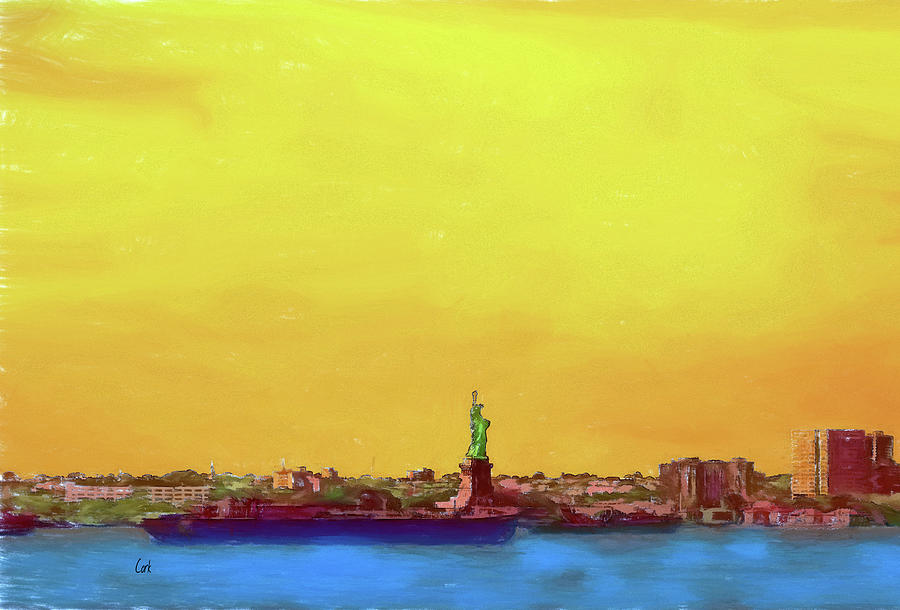 NYC Skyline - Verrazano Narrows - Part 1 Digital Art by Terry Cork