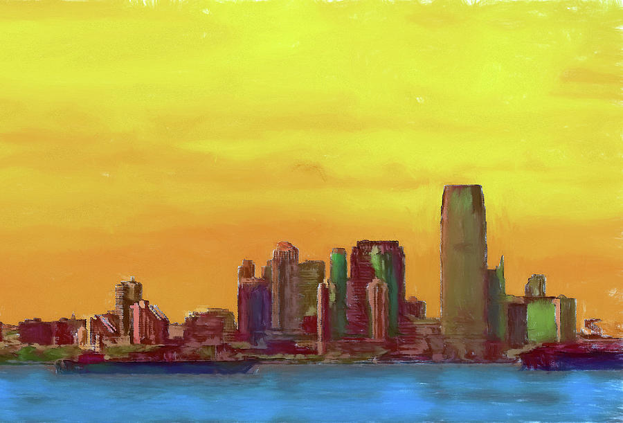 NYC Skyline - Verrazano Narrows - Part 2 Digital Art by Terry Cork