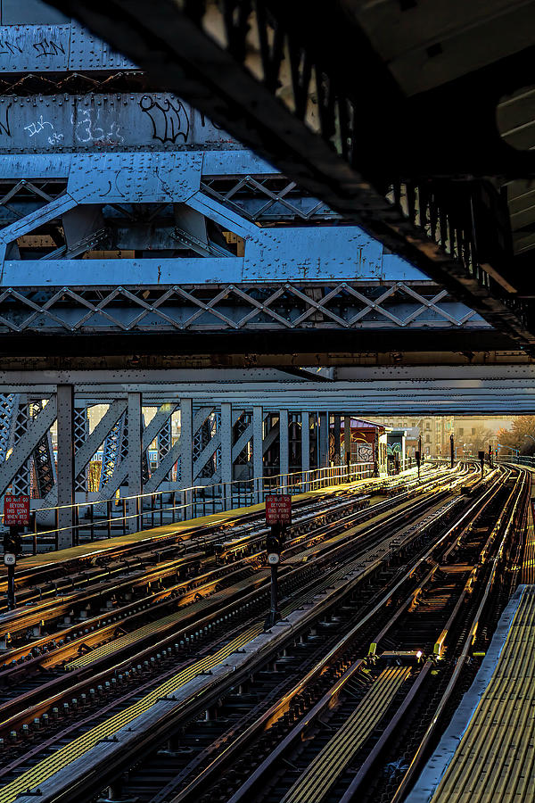NYC Subway Elevated Train Tracks Photograph by Robert Ullmann