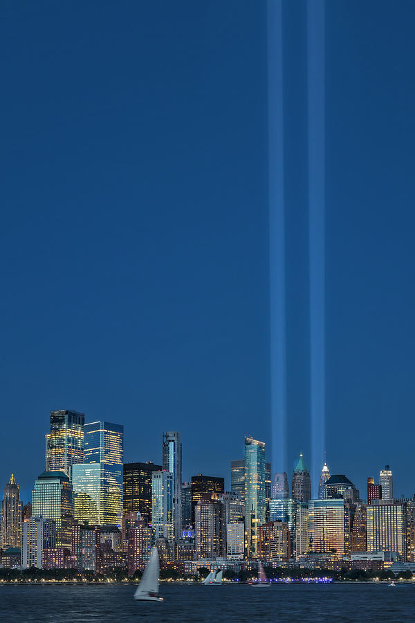 NYC Tribute To 911  Photograph by Susan Candelario