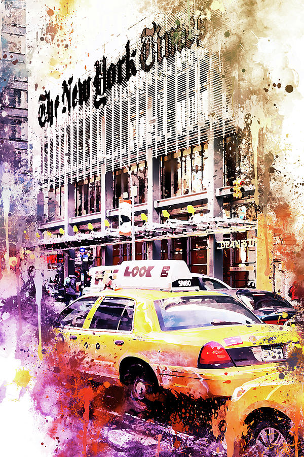 NYC Watercolor Collection - Look Painting by Philippe HUGONNARD