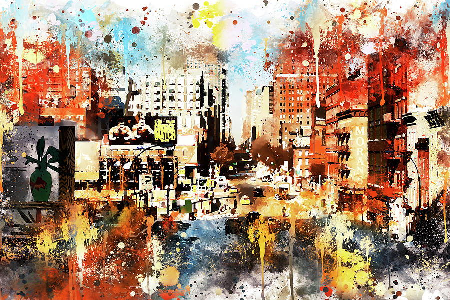 NYC Watercolor Collection - Vision Painting by Philippe HUGONNARD