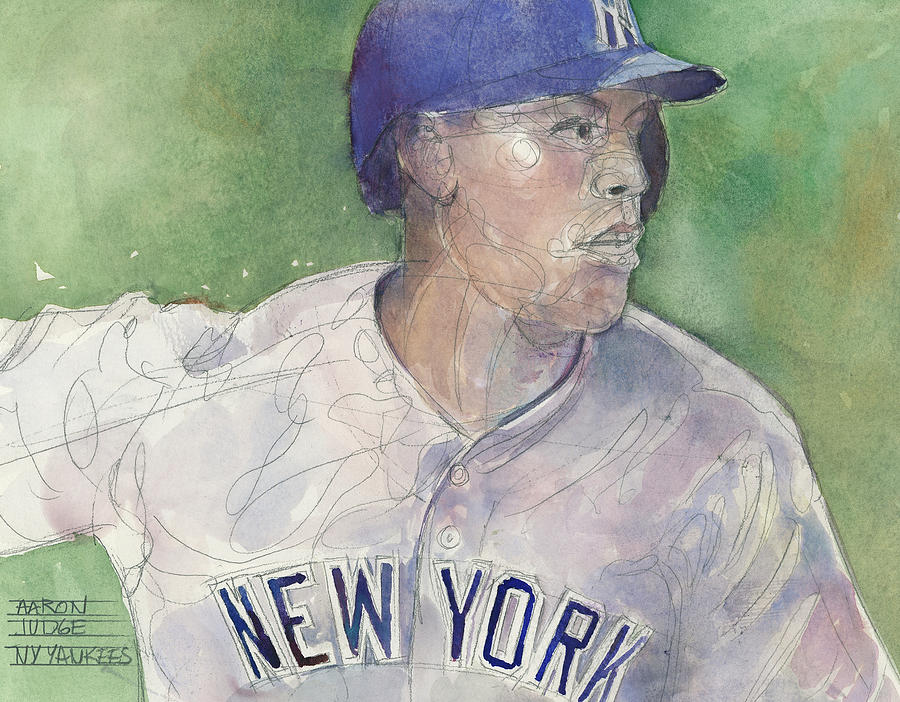 Yankee Painting - NYC Yankee Judge by Dorrie Rifkin