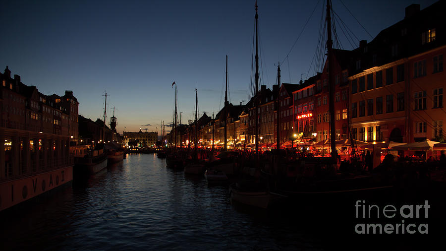Nyhavn at night Photograph by Agnes Caruso