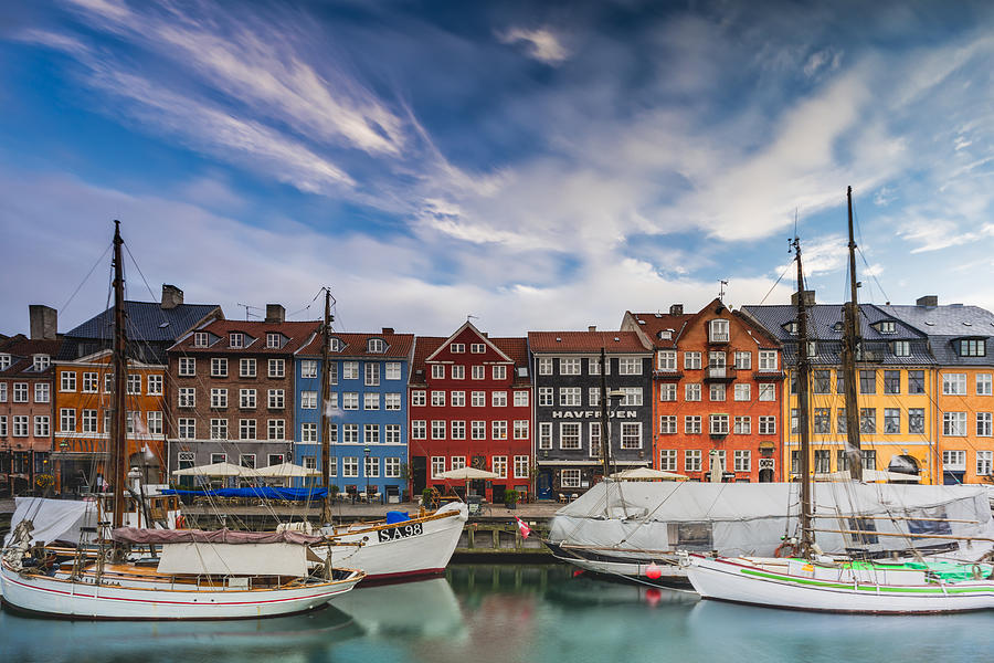 Nyhavn canal, Copenhagen, Denmark Photograph by Roberto Moiola / Sysaworld