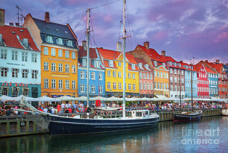 Architecture Photograph - Nyhavn Canal by Inge Johnsson