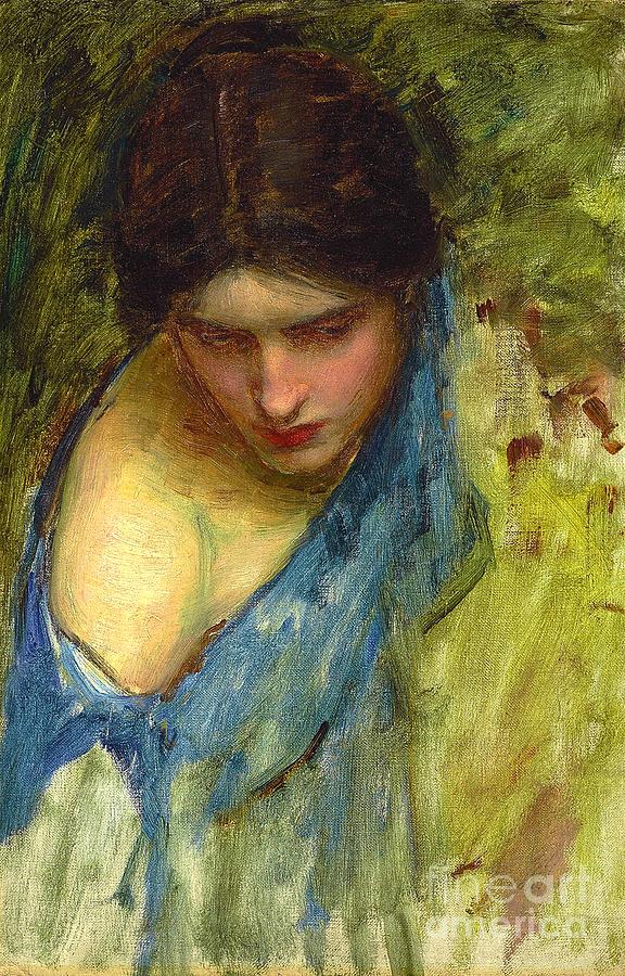 Nymph Painting by John William Waterhouse