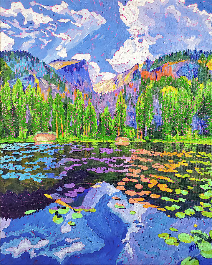 Impressionism Painting - Nymph Lake by Nick Mayeux