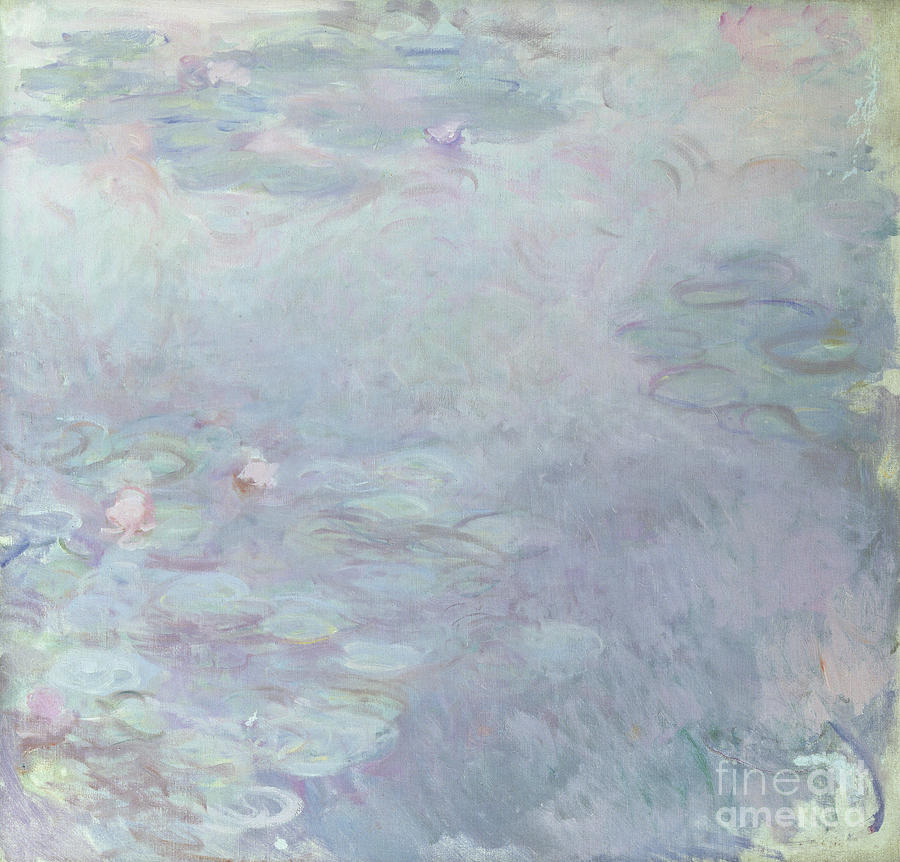 Nympheas Claire, Monet Painting by Claude Monet