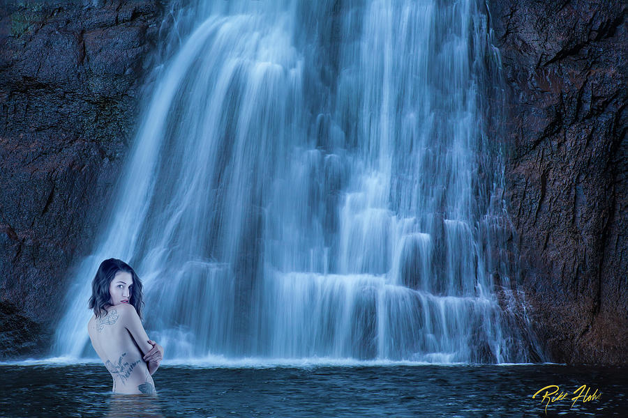 Nymphony- Naiad Alex in Cold Embrace Photograph by Rikk Flohr