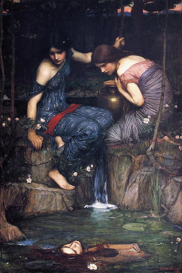 Nymphs Finding The Head of Orpheus, By John William Waterhouse, 1900 ...