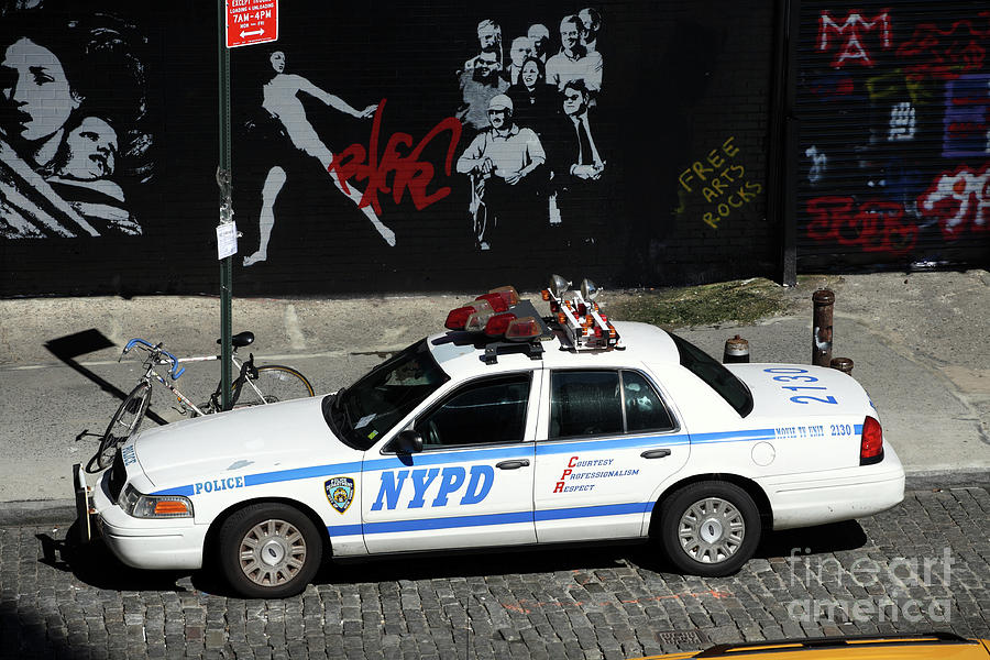 NYPD car Photograph by Bryan Attewell