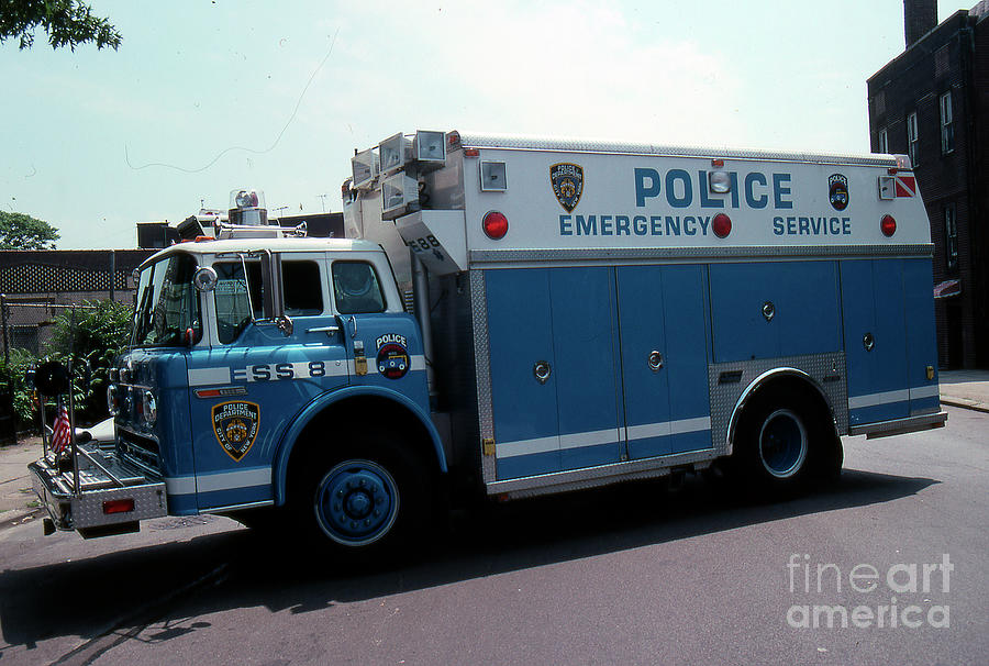 NYPD Emergency Service Truck Eight Photograph by Steven Spak