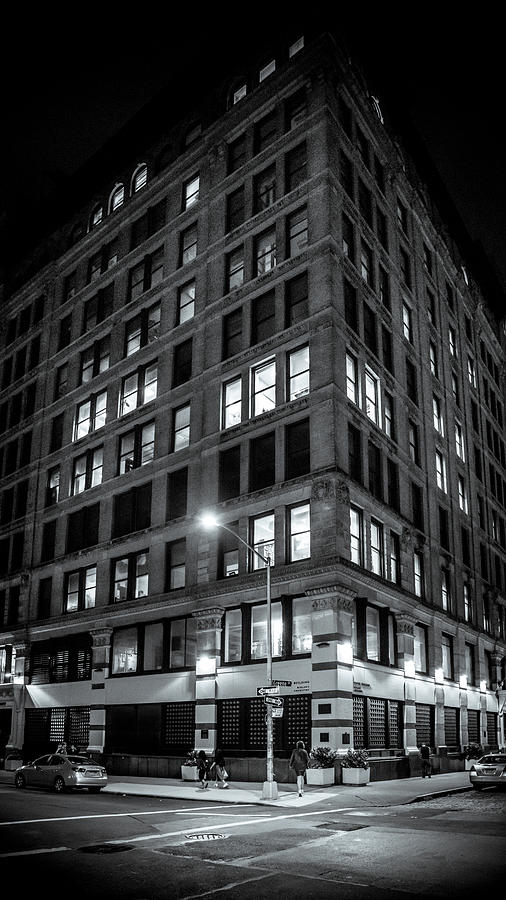 NYU Brown Building In Black and White Photograph by Greg and Chrystal Mimbs