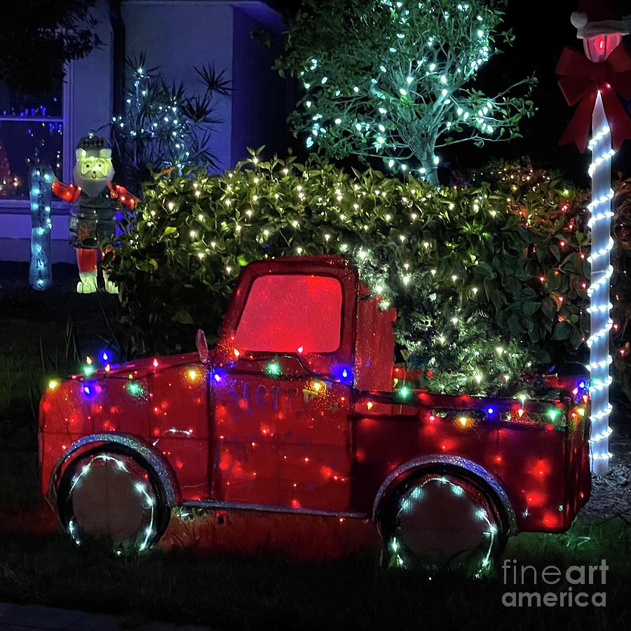 O Christmas Truck Photograph by Barbie Corbett-Newmin