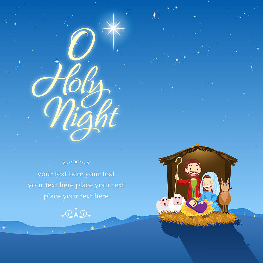 O holy night Drawing by Exxorian