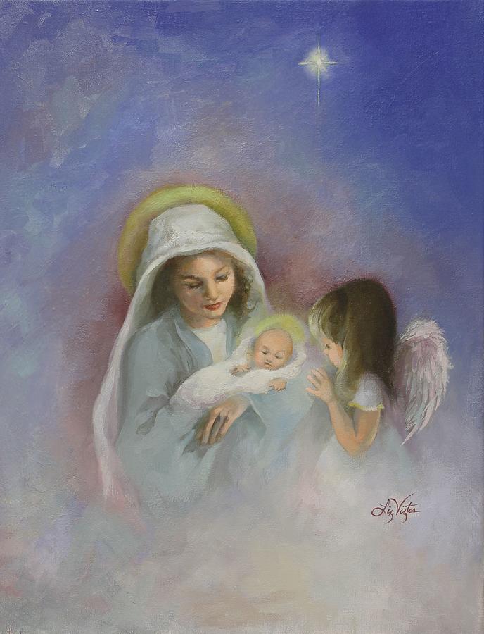 O Holy Night Painting by Liz Viztes