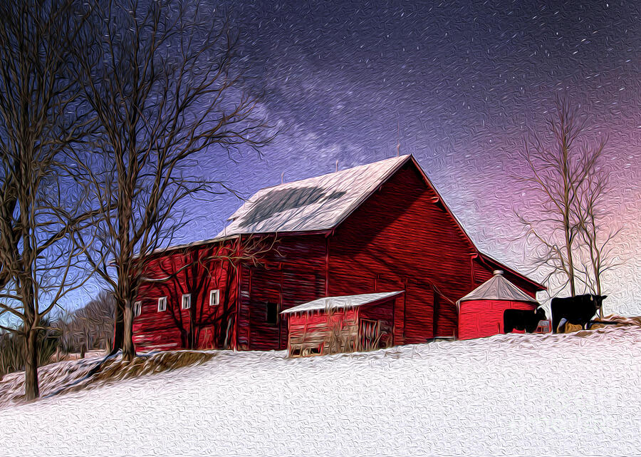 O Holy Night oil painting Photograph by Shelia Hunt