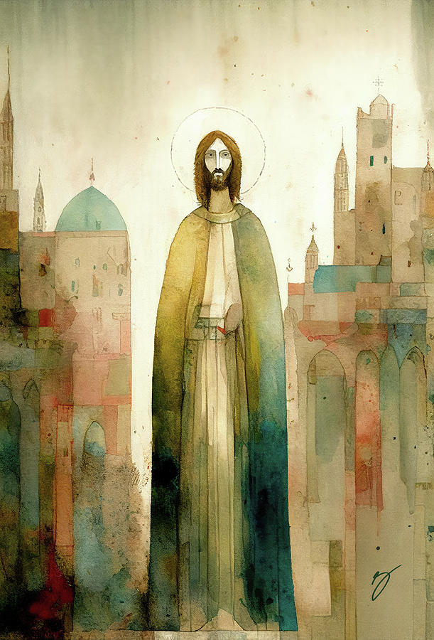 Jesus Christ Painting - O Jerusalem by Greg Collins