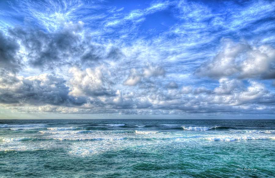 Oahu Hawaii Clear Aqua Open Ocean North Pacific Ocean Seascape Art Photograph