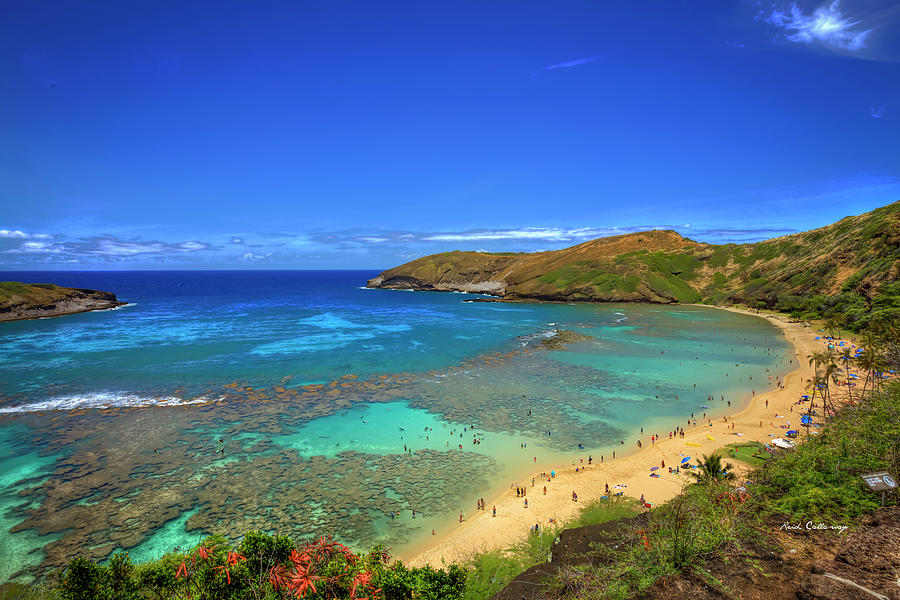 Oahu Hawaii Hanauma Bay Nature Preserve Marine Ecosystem Landscape Seascape Art Photograph by Reid Callaway