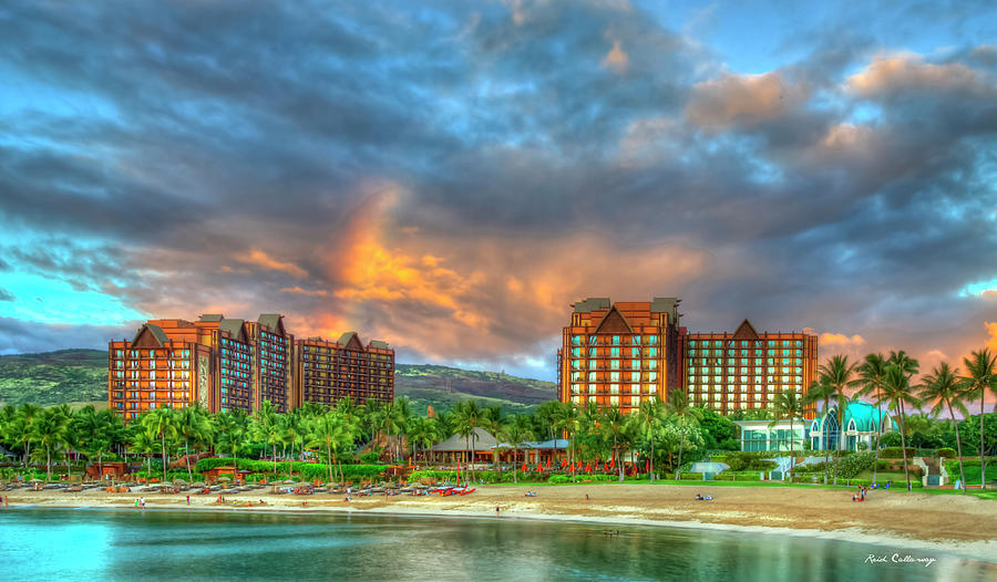 aulani sunset projector