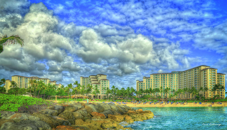 Oahu HI Marriott Ko Olina Beach Club Kapolei Lagoon 3 Seascape Art  Photograph by Reid Callaway