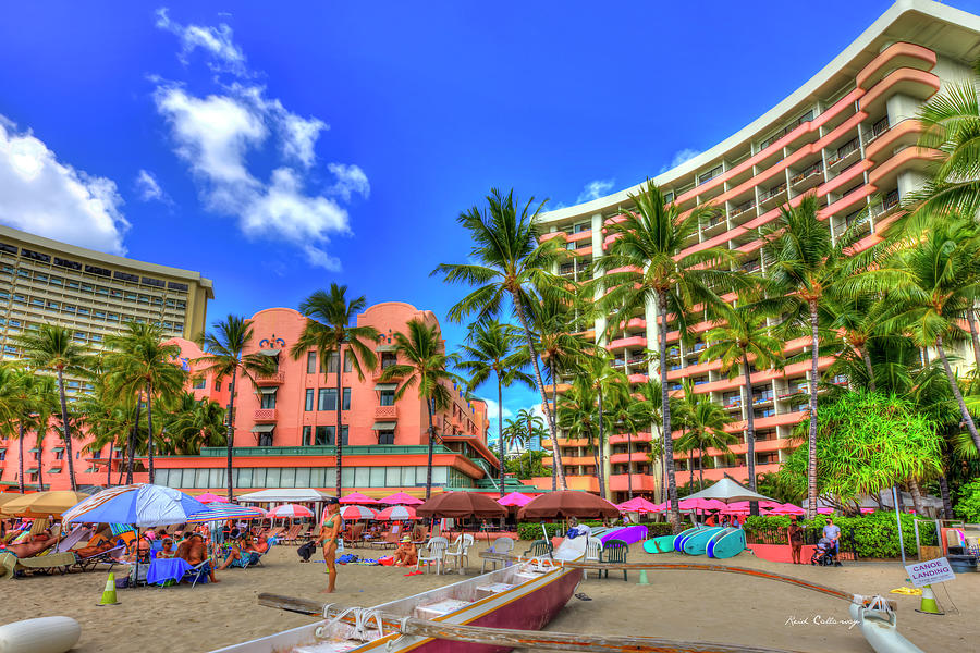 Oahu HI Royal Hawaiian Hotel Beachfront The Pink Palace of the Pacific ...