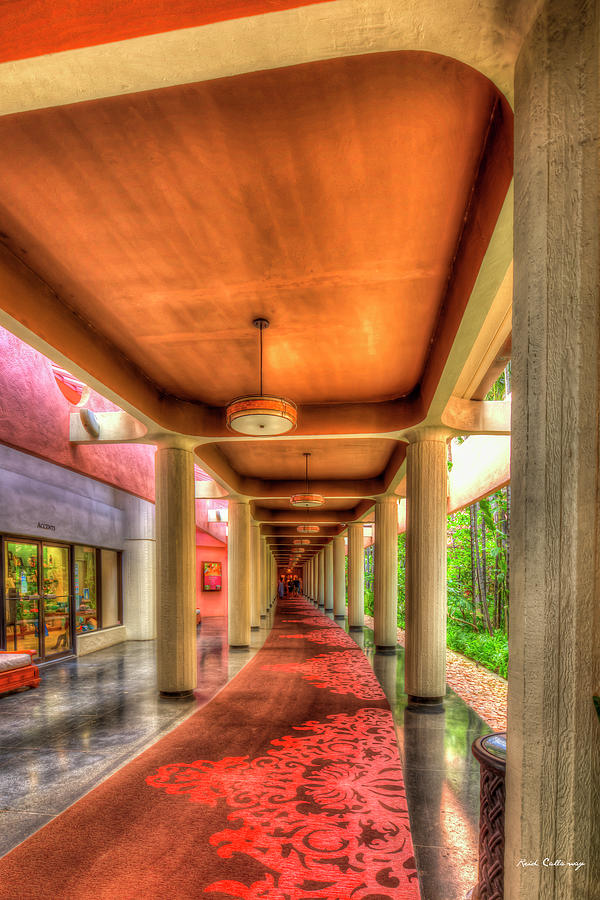 Oahu HI The Hallway Royal Hawaiian Hotel The Pink Palace of the Pacific ...