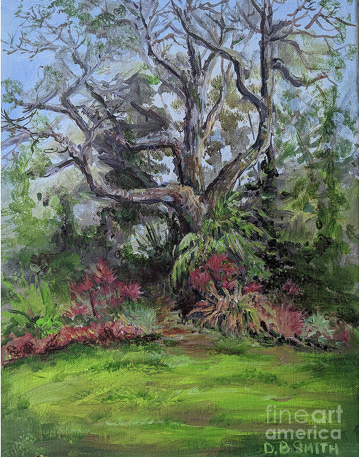 Oak At Mead Park Painting