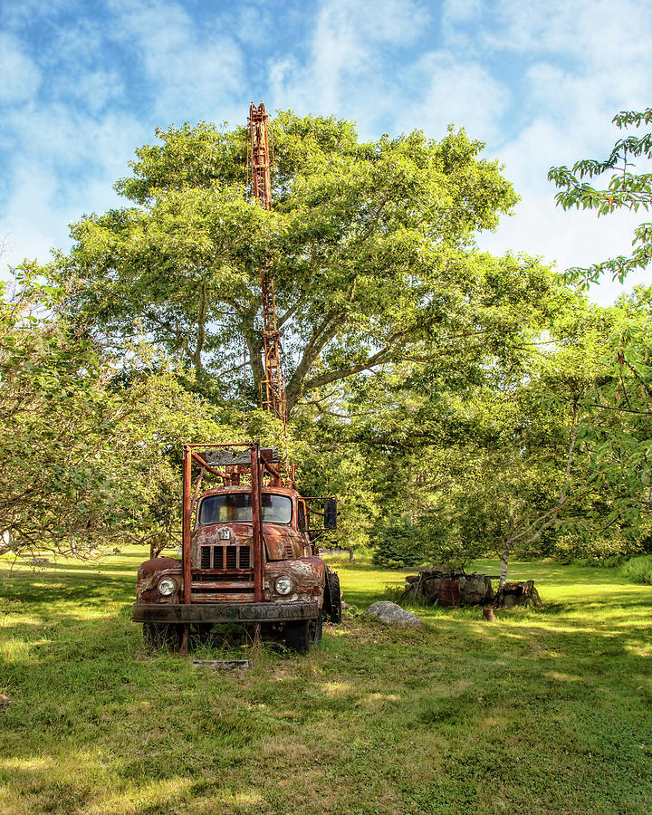 Oak Island Drill Truck Photograph by Connie Publicover