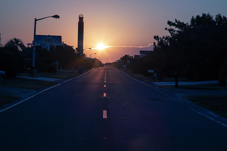 Oak Island Lighthouse Sunrise Photograph by Nick Noble