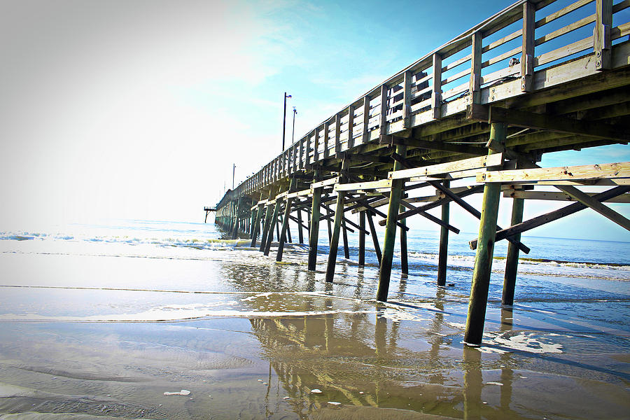 Oak Island Pier Photograph by Daniel Stanford Fine Art America