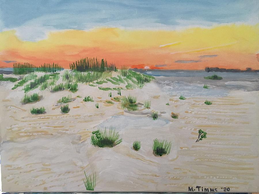 Oak Island Sunrise Painting by Mickey Timms - Fine Art America