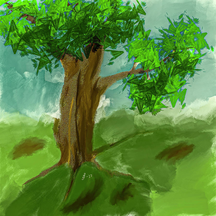 Oak Tree Dream #l0 Digital Art