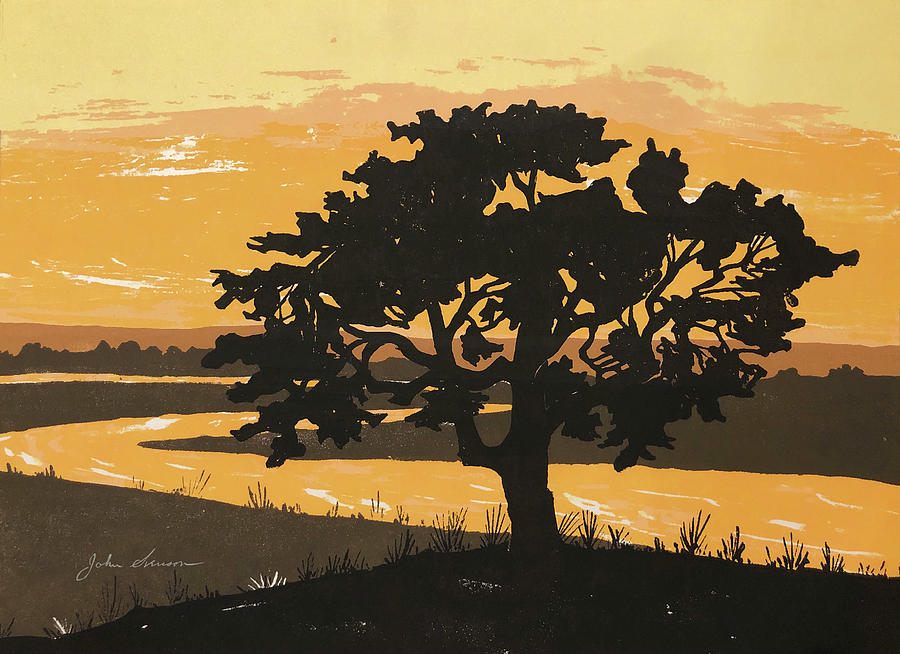 Oak Tree Painting by John Svenson