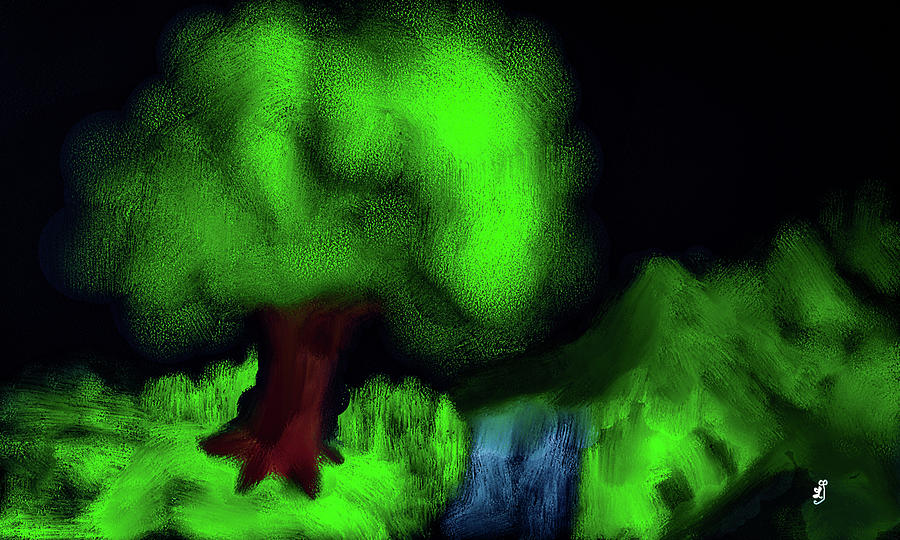 Oak tree simplified #k8 Digital Art by Leif Sohlman
