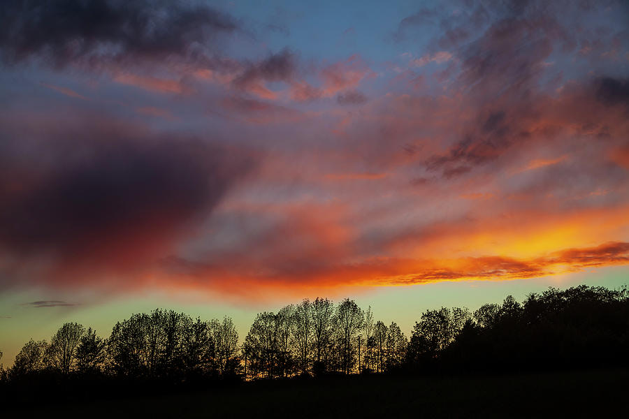 Oakfield Sunset Photograph by Irwin Barrett