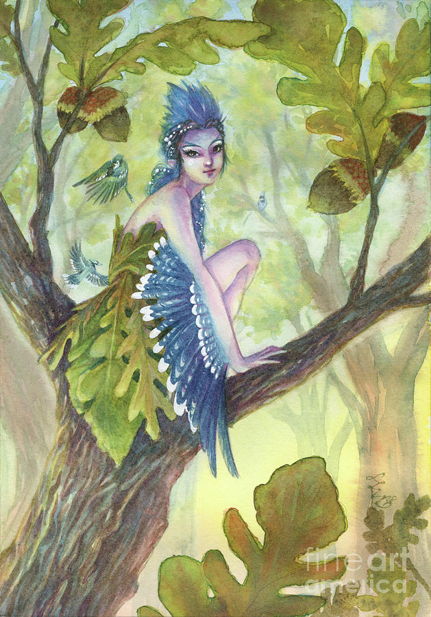 Fairy Painting - Oakie by Sara Burrier