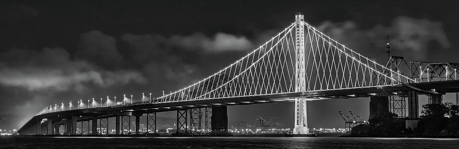 Oakland Bay Bridge Bw Photograph by Jerry Fornarotto