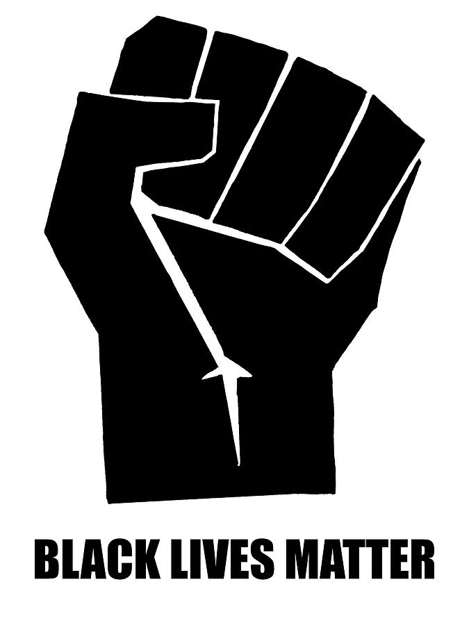 Oakland California 1971 Black Power Fist with Black Lives Matter, Super