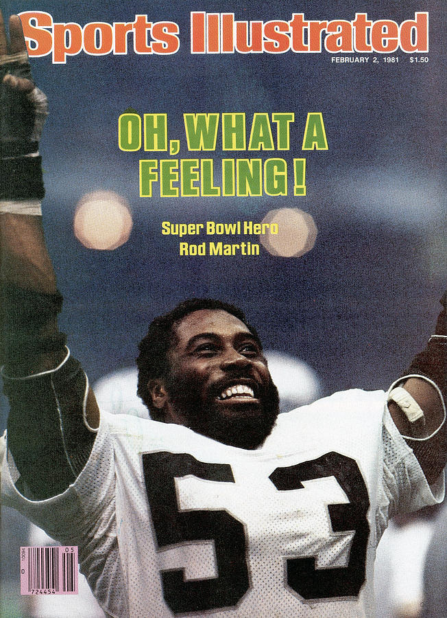 Oakland Raiders Rod Martin, Super Bowl Xv Sports Illustrated Cover by  Sports Illustrated