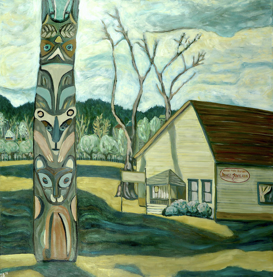 Oaks Totem Painting