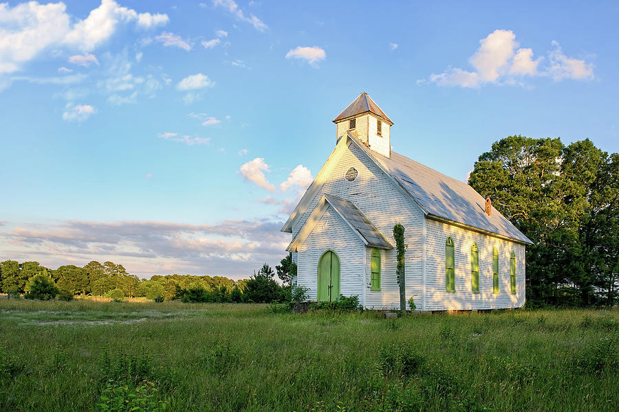 Oaky Grove Methodist Church Photograph by Fon Denton