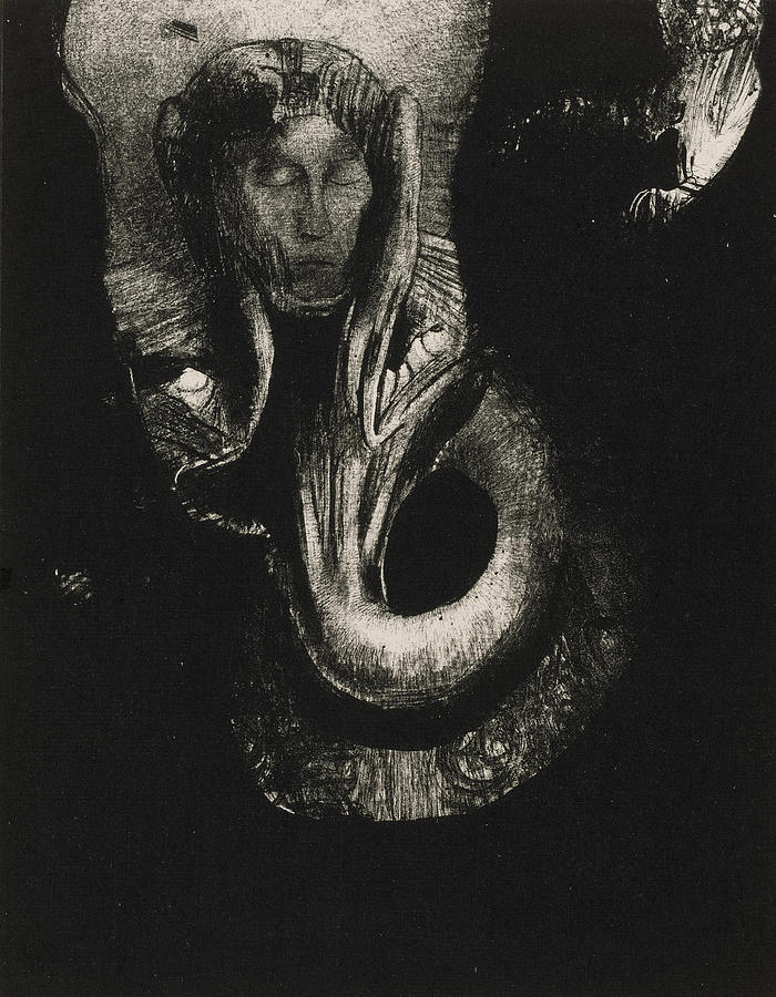 Oannes - I, the first consciousness in Chaos Relief by Odilon Redon