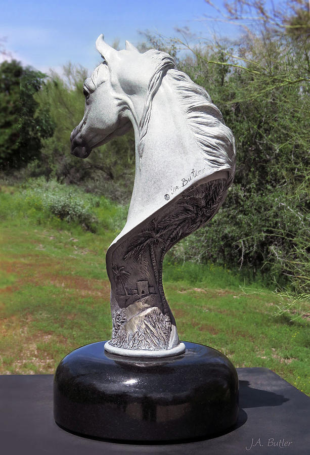 Oasis Bronze Sculpture Sculpture by J Anne Butler